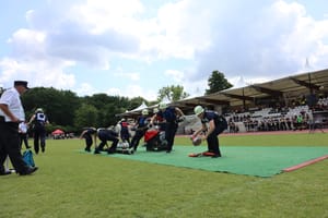 Großer Jubel zum Abschluss der Deutschen Feuerwehr-Meisterschaften in Böblingen